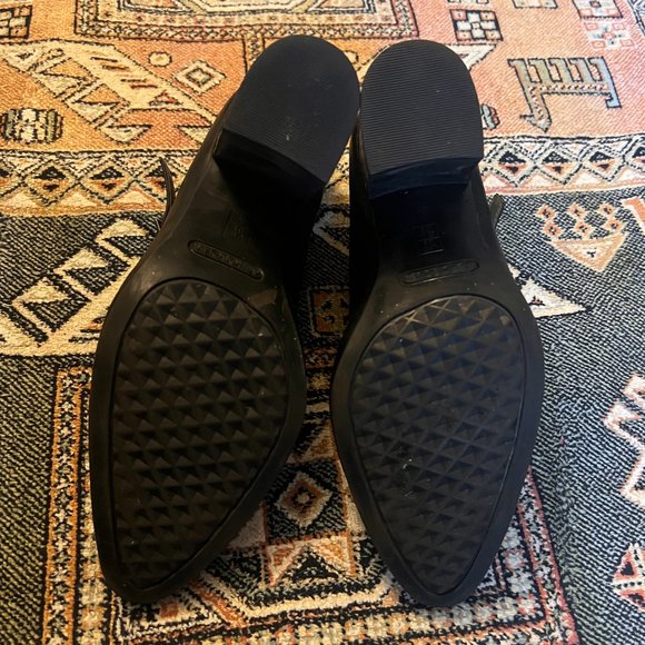 AEROSOLES Black Double Strap Heels - Picture 6 of 7